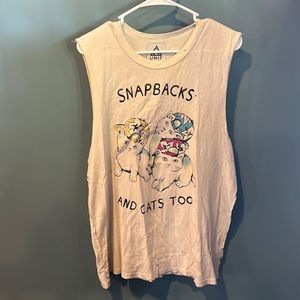 Vintage UNIF Snapbacks and Cats Unisex Tank